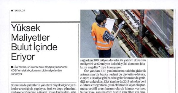 Bloomberg Business Week: “Yüksek Maliyetler Bulut İçinde Eriyor”