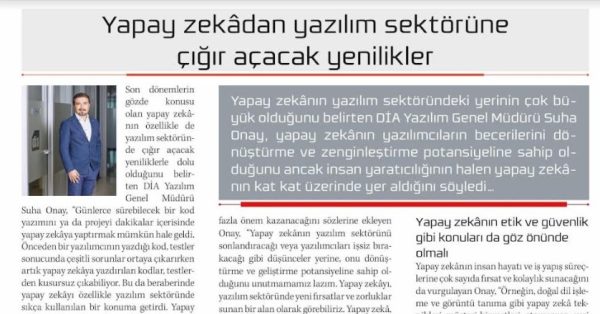 Yapay Zekadan Yazılım Sektörüne Çığır Açacak Yenilikler