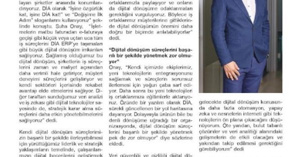 “Türkiye’de Dijital Dönüşüme Yapılan Yatırımlar Olumlu Bir İvme Kazanıyor”