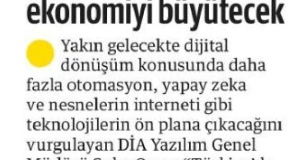 “Dijitalleşen Firmalar Ekonomiyi Büyütecek”